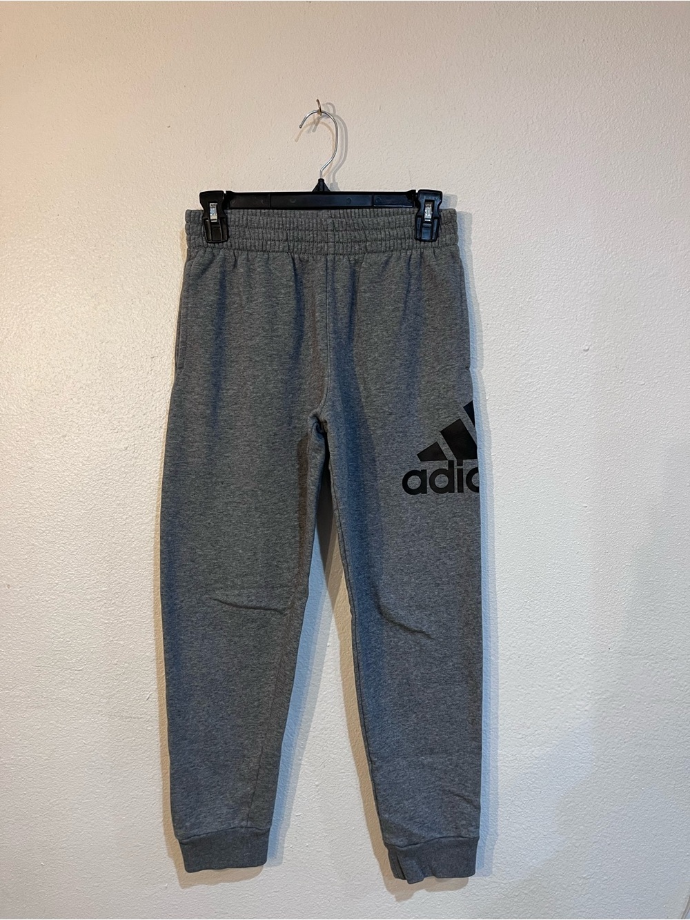 Adidas Kids Gray Logo Jogger Sweatpants